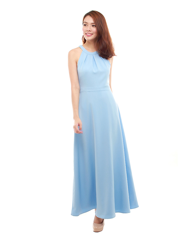 Heather Maxi Dress in Powder Blue